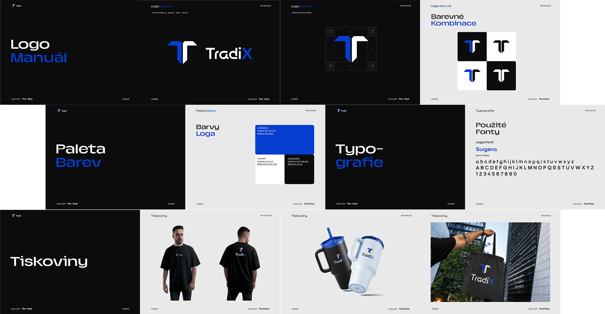 Logo manuál pro Tradix